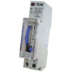Lewden TC1M Single Channel Din Rail Mounted 24 Hour/72 Hour Reserve Timer 230V 16A