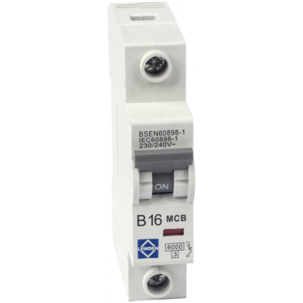 Lewden G06-1C06 1 Module Single Pole Type C Miniature Circuit Breaker MCB 6A 6kA