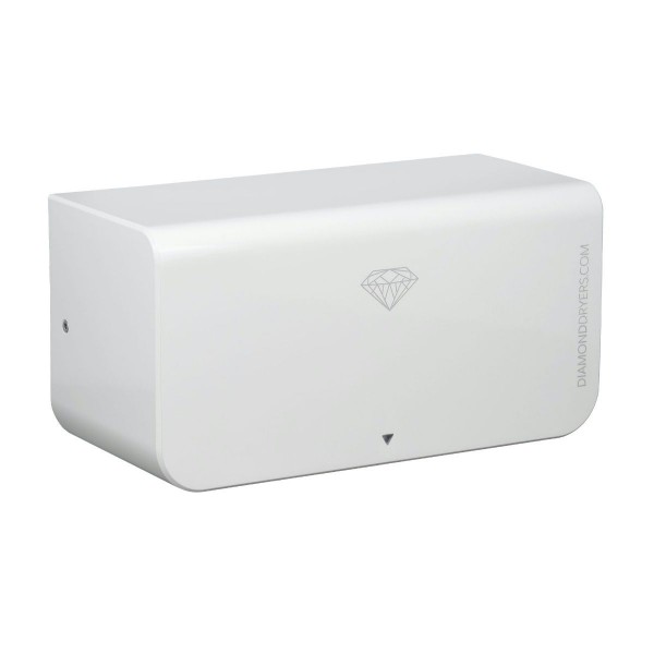 Diamond Dryer Pure HD-D380W Air Sterilising White Automatic Compact Hand Dryer Low Energy High Speed
