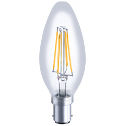 Integral LED OMNI Filament Candle Bulb B15 470LM 4.2W 2700K Dimmable 320 Beam Clear Full Glass