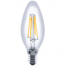 Integral LED OMNI Filament Candle Bulb E14 470LM 4.2W 2700K Dimmable 300 Beam Clear Full Glass