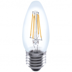 Integral LED OMNI Filament Candle Bulb E27 470LM 4.2W 2700K Dimmable 320 Beam Clear Full Glass