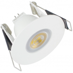 Integral LED EVOFIRE MINI Fire Rated Downlight 45MM Cutout IP65 White Round *NO LAMP HOLDER*