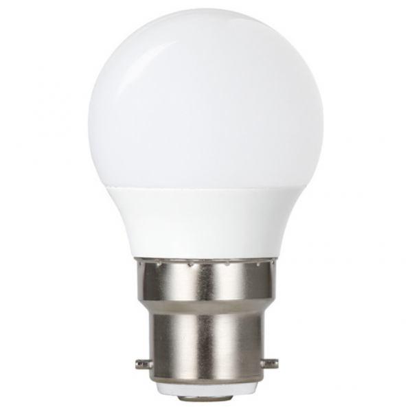 Integral LED Golf Ball Bulb B22 470LM 4.9W 2700K Dimmable 240 Beam Frosted