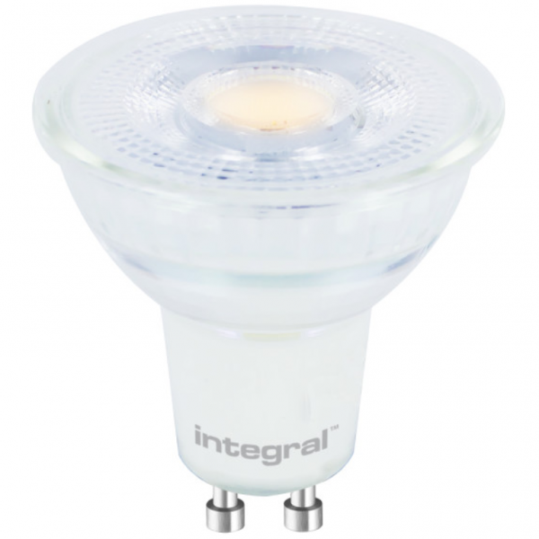 Integral LED Glass GU10 Bulb 400LM 3.6W 2700K Dimmable 36 Beam