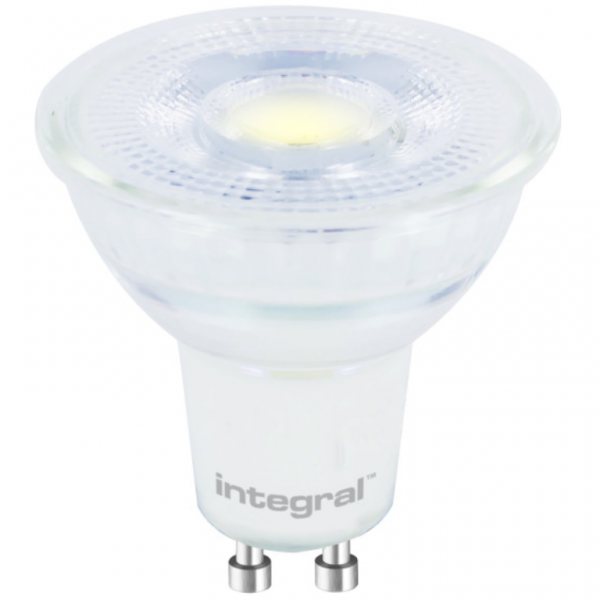 Integral LED Glass GU10 Bulb 400LM 3.6W 4000K NON-Dimmable 36 Beam