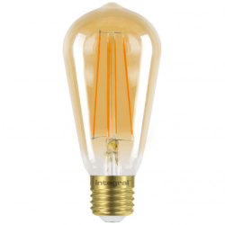 Integral LED SUNSET ST64 Bulb E27 380LM 5W 1800K Dimmable 300 Beam Amber