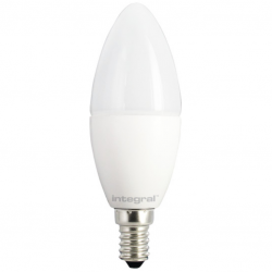 Integral LED Candle Bulb E14 470LM 4.9W 2700K NON-Dimmable 250 Beam Frosted