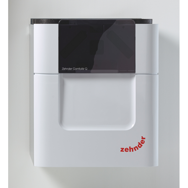 Zehnder ComfoAir Q450 with Pre-Heater, Left Handed Mechanical Ventilation Unit With Heat Recovery MVHR & Humidity Sensor