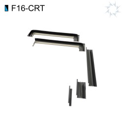 VIRIDIAN F16-CRT-M10 Portrait Corner Conversion Kit Top Right