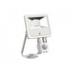 Collingwood Lighting FL01WPCS White LED PIR Floodlight with Wide Beam Angle &  360° rotation 10W CCT IP65