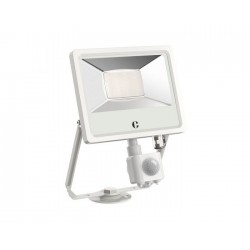 Collingwood Lighting FL02WPCS White LED PIR Floodlight with Wide Beam Angle &  360° rotation 20W CCT IP65
