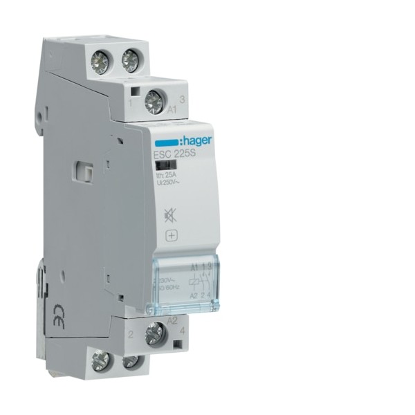 Hager ESC225S Humfree Contactor 25A 2NO 230V 50Hz