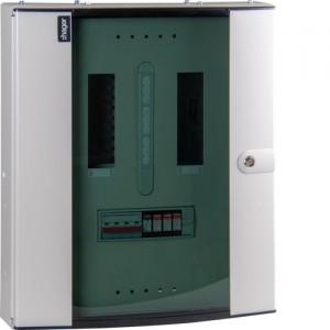 Hager JK104BGSPD 125A 4 Way TPN Board c/w SD & Type 2 SPD