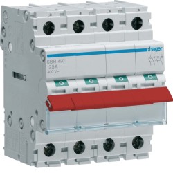 Hager JK11254S 125A 4 Pole JK1 Switch Incomer Kit