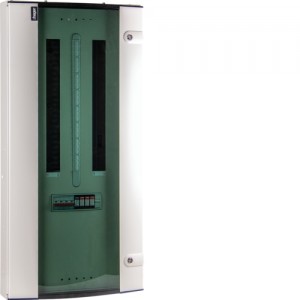 Hager JK112BGSPD 125A 12 Way TPN Board c/w SD & Type 2 SPD