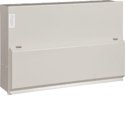 Hager VML114RK Design 10 Metal Consumer Unit 14 Way 100A with Round Knockouts