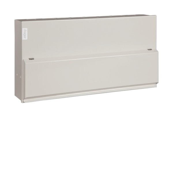 Hager VML120RK Design 10 Metal Consumer Unit 20 Way 100A with Round Knockouts