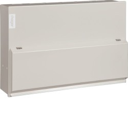 Hager VML110RK Design 10 Metal Consumer Unit 10 Way 100A with Round Knockouts