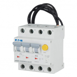 Eaton MEM 169638 Moeller Series RCCB With Overcurrent Protection 16A 30mA MCB Trip Type Type B 3P RCCB Trip Type A