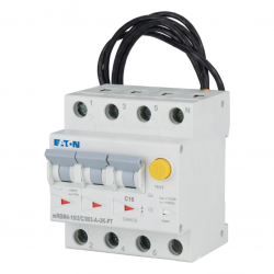 Eaton MEM 169643 Moeller Series RCCB With Overcurrent Protection 16A 30mA MCB Trip Type Type C 3P RCCB Trip Type A