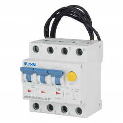 Eaton MEM 169644 Moeller Series RCCB With Overcurrent Protection 20A 30mA MCB Trip Type Type C 3P RCCB Trip Type A