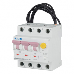 Eaton MEM 169646 Moeller Series RCCB With Overcurrent Protection 32A 30mA MCB Trip Type Type C 3P RCCB Trip Type A