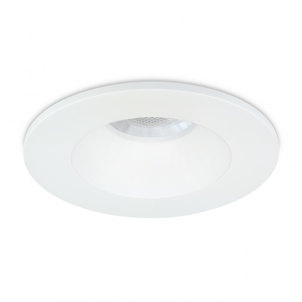 JCC Lighting JC1019/WH V50™ Pro Anti-glare Fire-rated LED Downlight 7.5W IP65 3000/4000K 600/650lm White