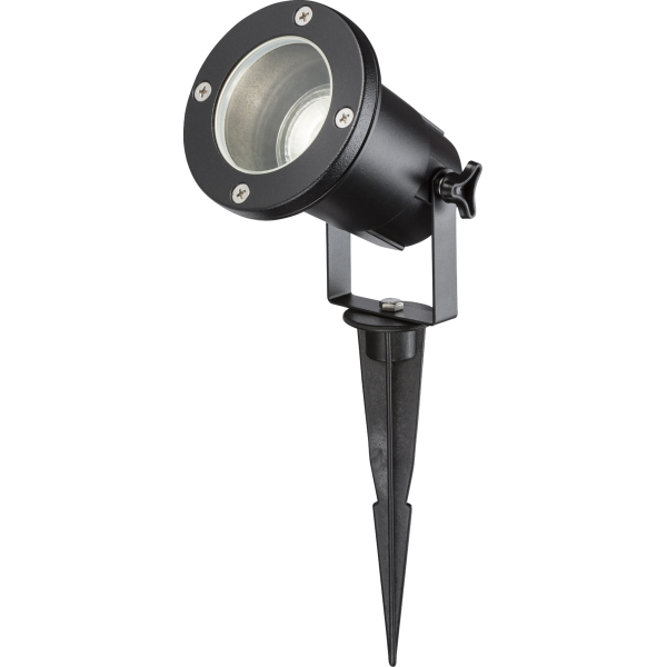 MLA Knightsbridge GUSPBK 230V IP65 GU10 Ground  Spike - Black