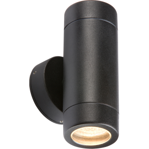 MLA Knightsbridge WALL2LBK IP65 35W GU10 Aluminium Black Powder-coated Up/Down Wall Light