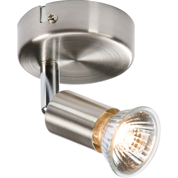 MLA Knightsbridge NSPGU1BC 230V GU10 Single Spotlight - Brushed Chrome