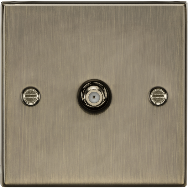 MLA Knightsbridge CS015AB SAT TV Outlet - Antique Brass