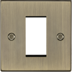 MLA Knightsbridge CS1GAB 1G Modular Faceplate - Antique Brass