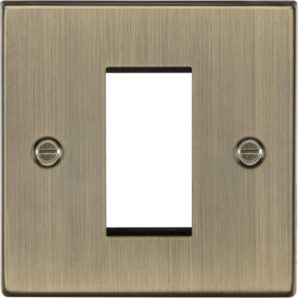 MLA Knightsbridge CS1GAB 1G Modular Faceplate - Antique Brass