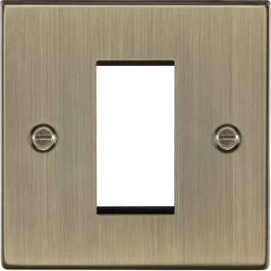 MLA Knightsbridge CS1GAB 1G Modular Faceplate - Antique Brass
