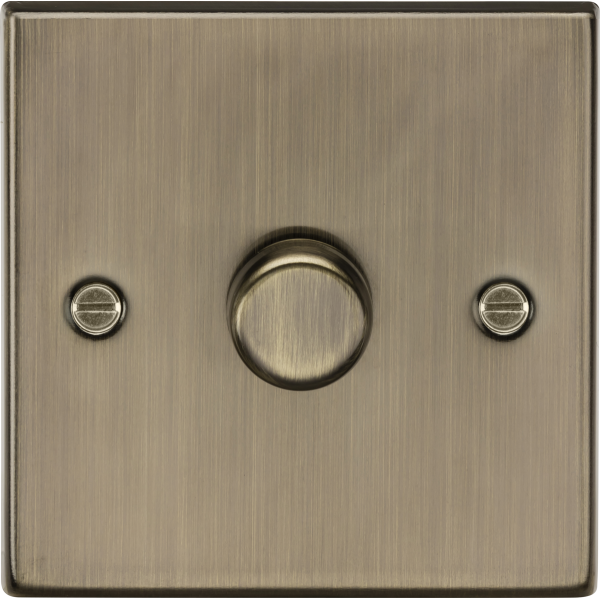 MLA Knightsbridge CS2191AB 1G 2-way 10-200W (5-150W LED) Intelligent Dimmer - Antique Brass