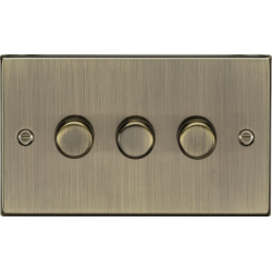 MLA Knightsbridge CS2193AB 3G 2-way 10-200W (5-150W LED) Intelligent Dimmer - Antique Brass