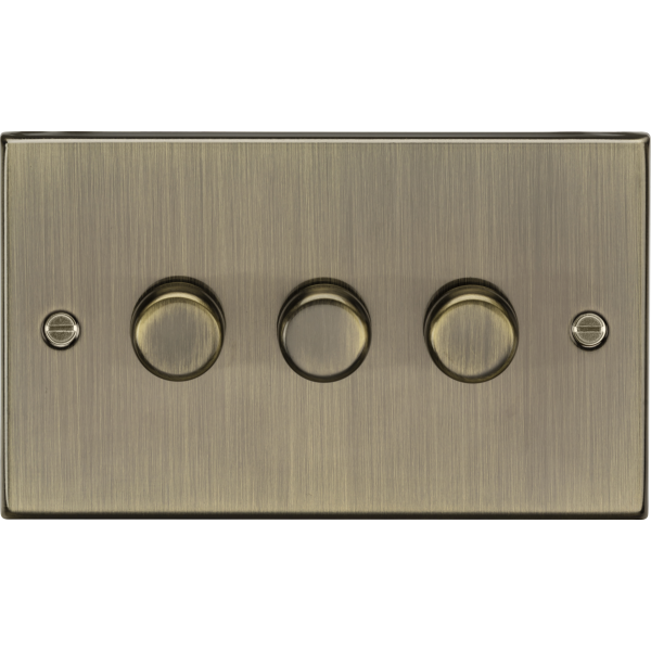 MLA Knightsbridge CS2193AB 3G 2-way 10-200W (5-150W LED) Intelligent Dimmer - Antique Brass