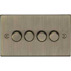 MLA Knightsbridge CS2194AB 4G 2-way 10-200W (5-150W LED) Intelligent Dimmer - Antique Brass