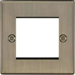 MLA Knightsbridge CS2GAB 2G Modular Faceplate - Antique Brass