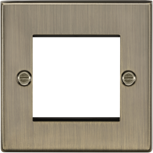 MLA Knightsbridge CS2GAB 2G Modular Faceplate - Antique Brass