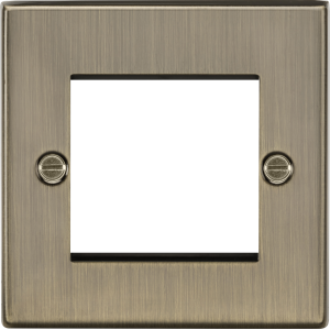 MLA Knightsbridge CS2GAB 2G Modular Faceplate - Antique Brass