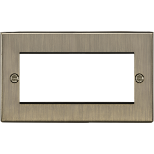 MLA Knightsbridge CS4GAB 4G Modular Faceplate - Antique Brass