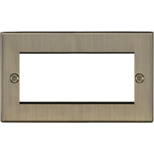 MLA Knightsbridge CS4GAB 4G Modular Faceplate - Antique Brass