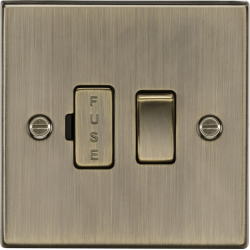 MLA Knightsbridge CS63AB 13A Switched Fused Spur Unit - Antique Brass