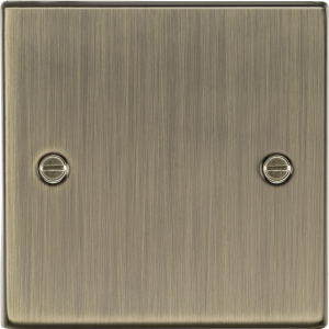 MLA Knightsbridge CS85AB 1G Blanking Plate - Antique Brass