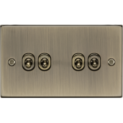 MLA Knightsbridge CSTOG4AB 10AX 4G 2-way Toggle Switch - Antique Brass