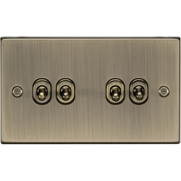 MLA Knightsbridge CSTOG4AB 10AX 4G 2-way Toggle Switch - Antique Brass