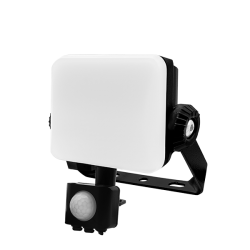 Ovia OS10WPB Sentro 10W Frameless Floodlight 3000K With PIR  IP65  Black