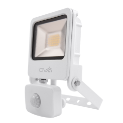 Ovia OV10120WHCWPIR 20W LED Floodlight 4000K White IP65 PIR